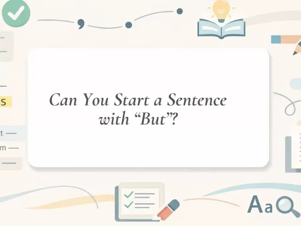 Can you start a sentence with But example for beginners